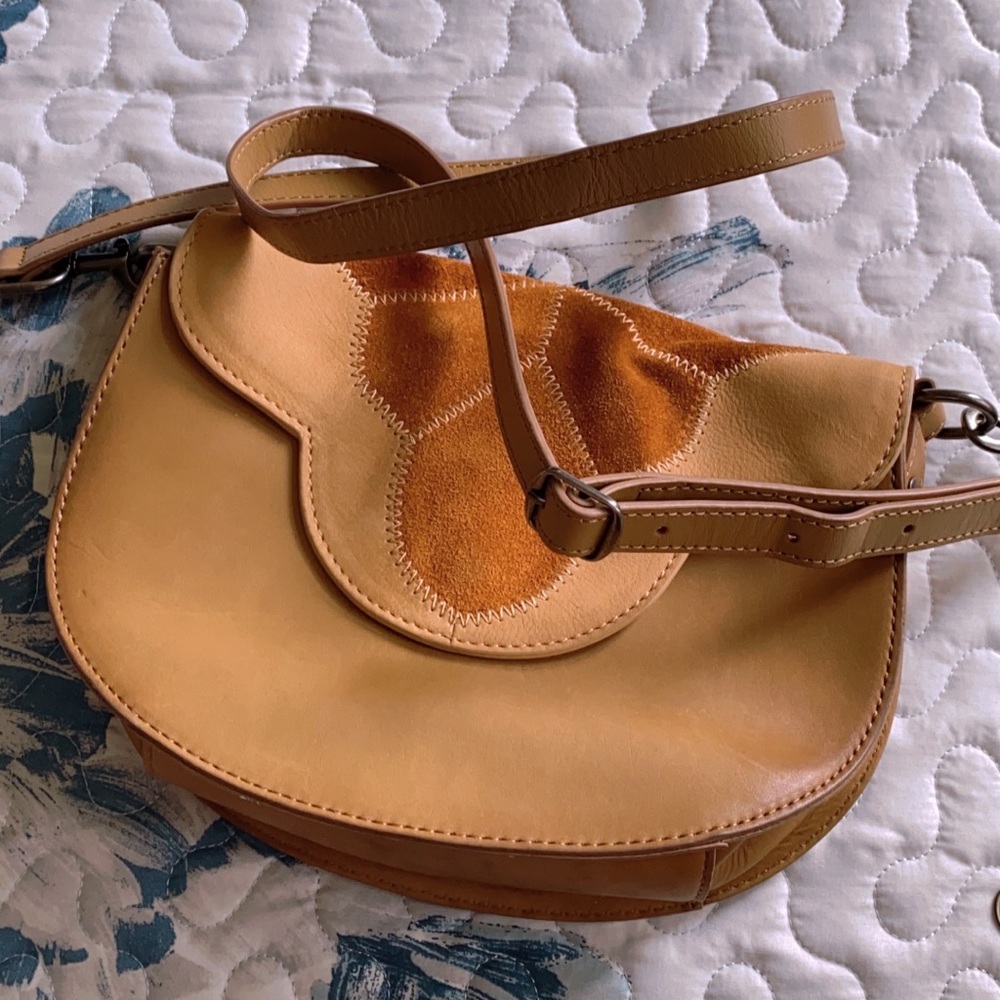 LEATHER TAN BAG LUCKY BRAND